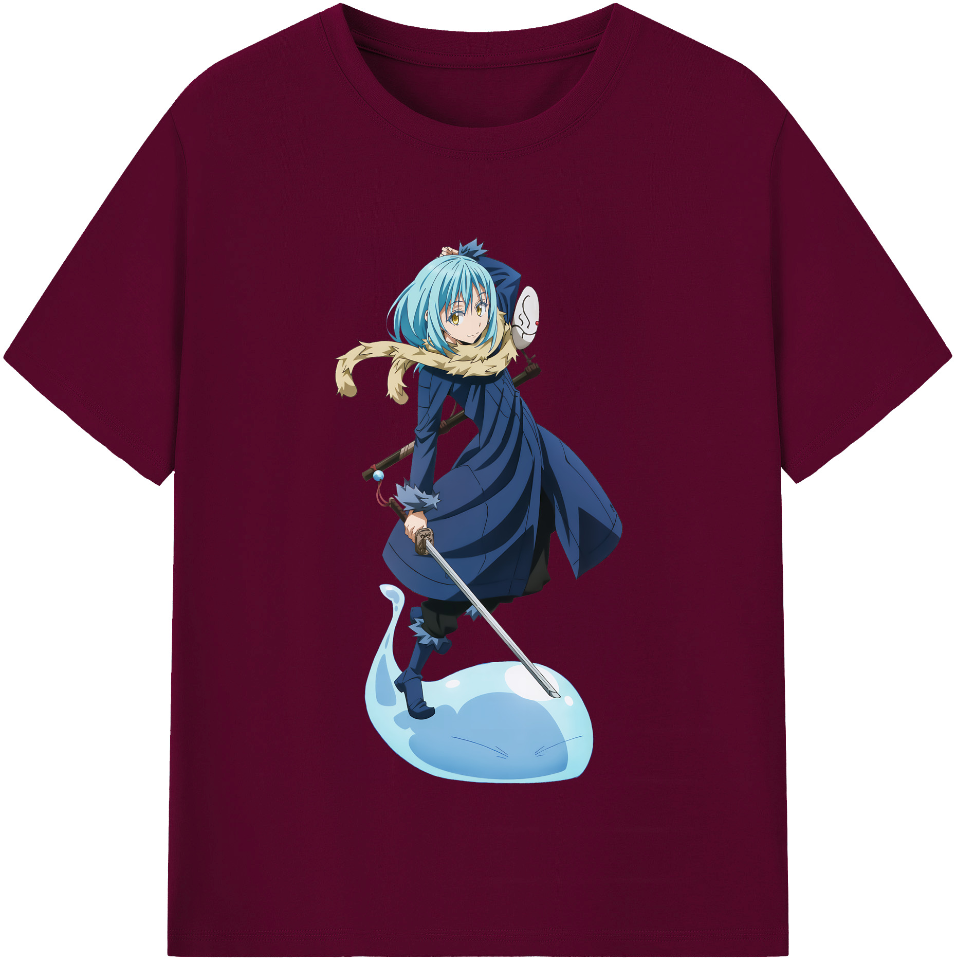 （画像用） 転スラ Regarding Reincarnated to Slime レディースカジュアルプリントTシャツ（綿100％）